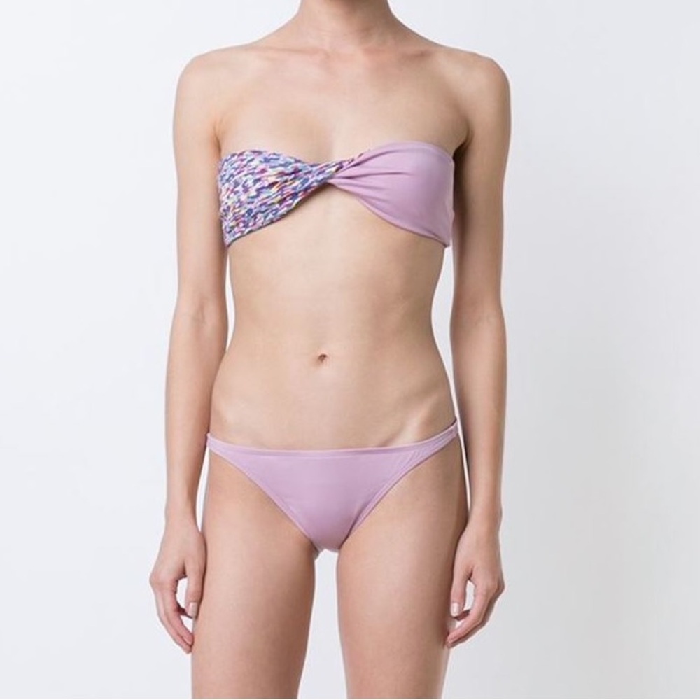 Onia Allegra Bandeau Top Ashley Bottoms Bikini Set